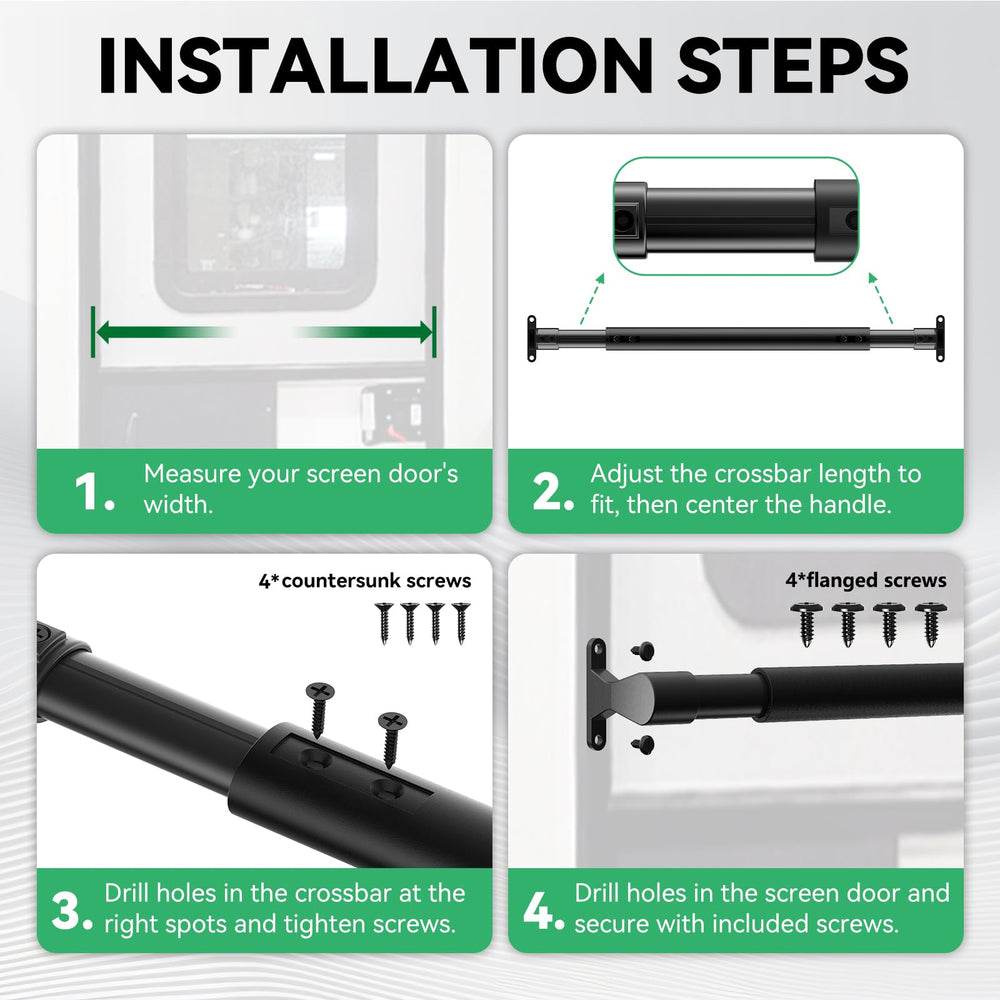 ULITECO includes mounting screws and drill bit for hassle-free setup
