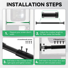 ULITECO includes mounting screws and drill bit for hassle-free setup