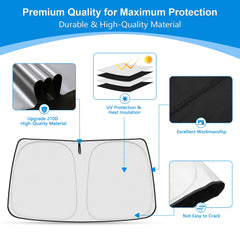 Three-pack ULROLIT sun shades in packaging for Chevy Express.