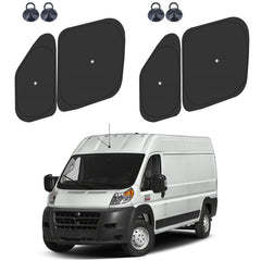 ULROLIT ProMaster side window sunshade four-pack for cooler cabin