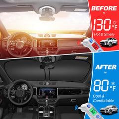 ULROLIT side window sunshade adds privacy and heat control inside the Transit