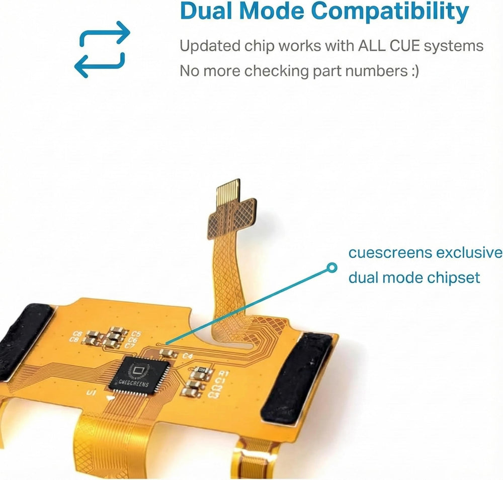 Ultima Industries true dual-mode compatibility across Cadillac CUE models for seamless use.