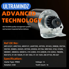 Ultramindz Toro tractor starter compatible with 112-6 and related models