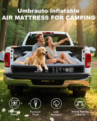 Umbrauto mattress placed in a full-size bed, demonstrating proper fit 5.5–5.8 ft.