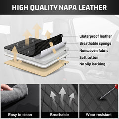 Umbrauto premium Nappa leather texture adds a sleek interior upgrade.