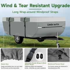 Umbrauto package includes straps, patches, and a convenient carry bag
