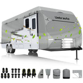 Umbrauto RV cover top view shows rugged 7-layer fabric for all-season protection.