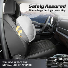 Umbrauto headrest covers add a polished look to the cabin.
