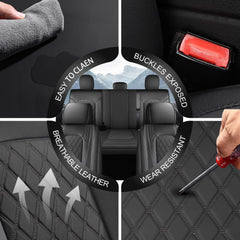 Umbrauto seat covers showcase durable stitching and waterproof performance.
