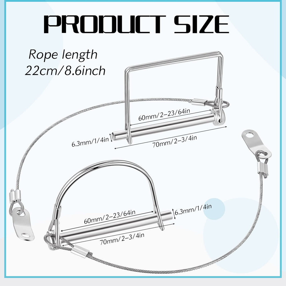 Umigy trailer coupler pin with arched quick-release for easy handling