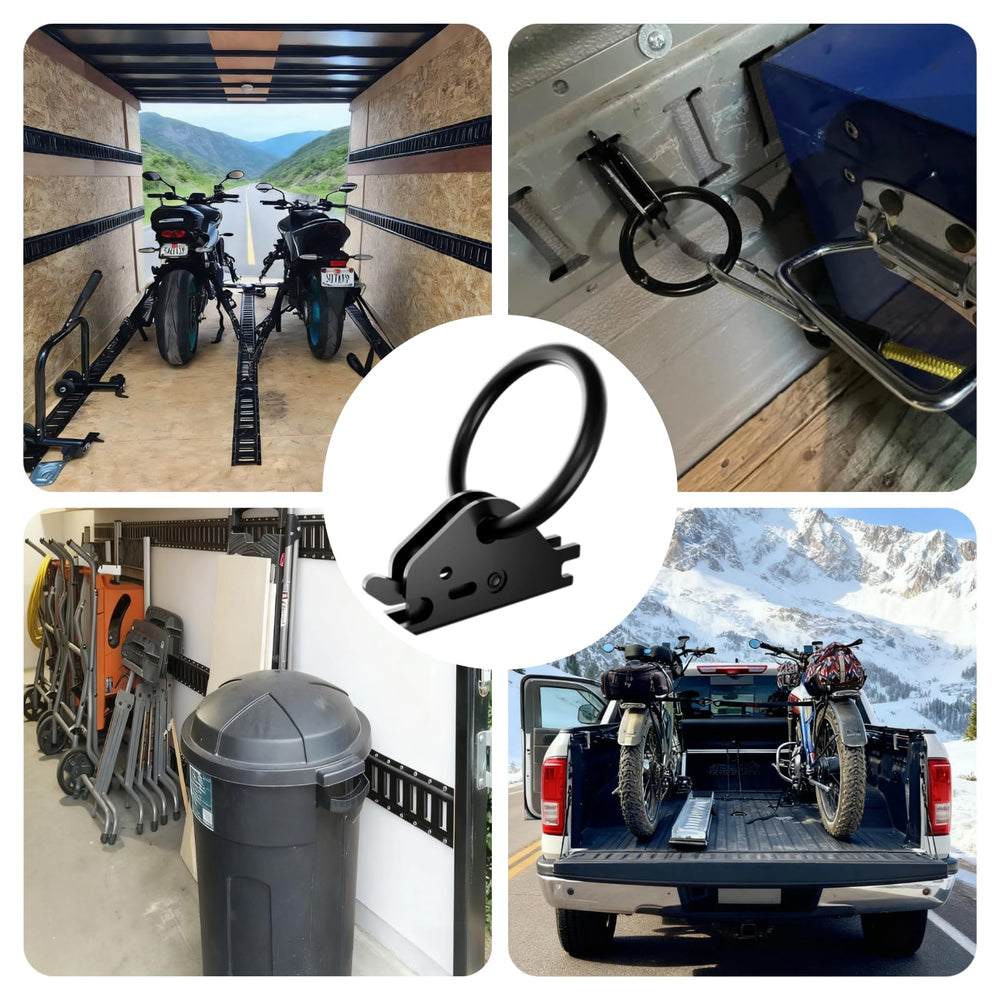 Compatibility with 2-inch E-track simplifies installation.