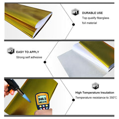 Ummickl automotive heat protection near hood and wiring areas.