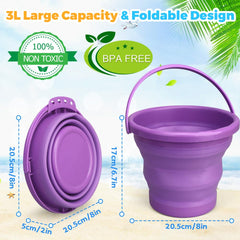 Umnodobn foldable bucket with lightweight handle for comfortable carrying.