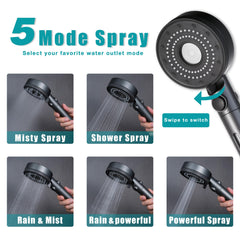 Umyder five mode spray options for targeted cleansing