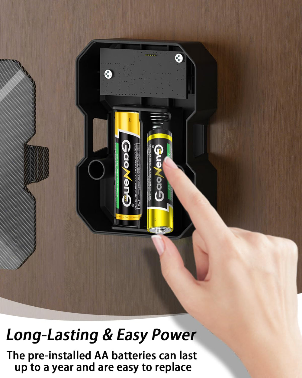 Uncle Squirre battery life two AA powerhouse provides over a year of use