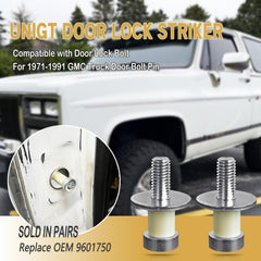 UNIGT door lock striker installed on a truck door demonstrating secure latching