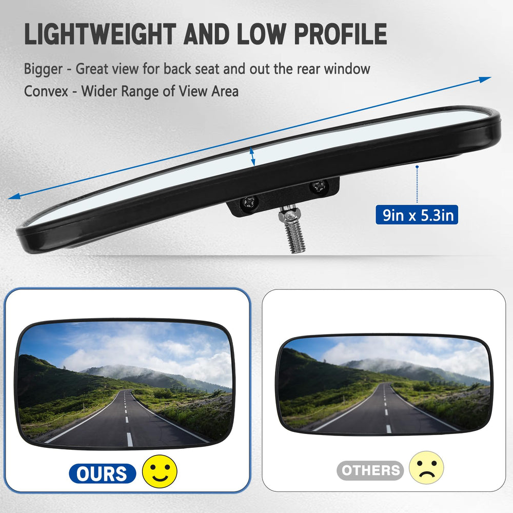 UNIGT Ranger rear view mirror ABS housing enhances durability and reduces vibration.