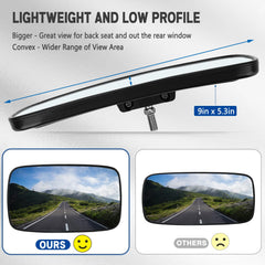 UNIGT Ranger rear view mirror ABS housing enhances durability and reduces vibration.