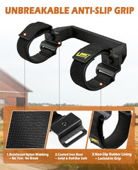 UNIGT UTV grab handle with cast-iron base for wobble-free stability.
