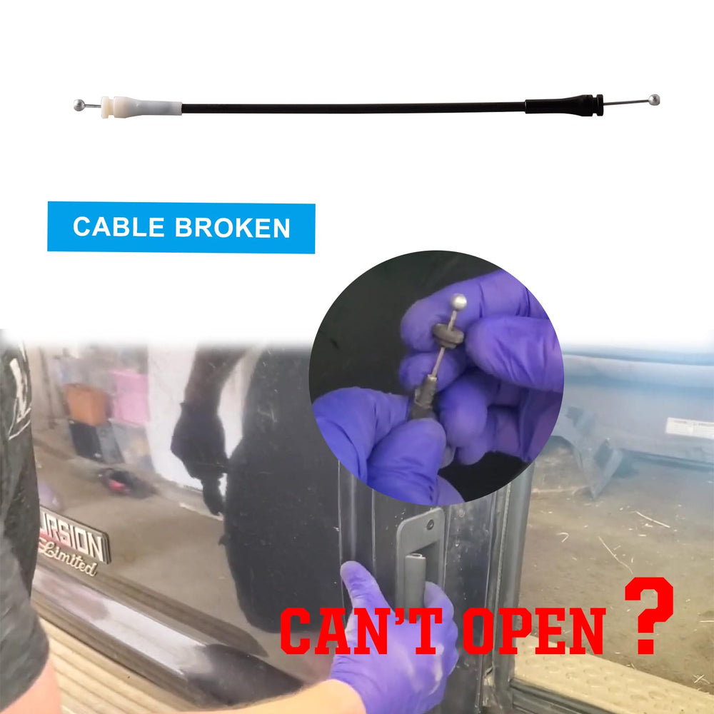 unikpas rear barn door cable close-up shows durable material for lasting performance.