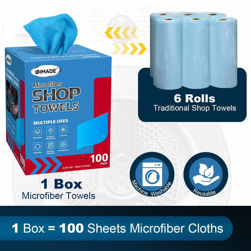 UNIMADE microfiber towels are lint-free and safe on delicate surfaces