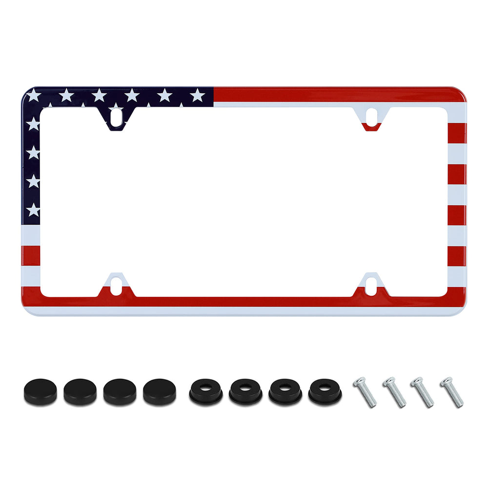 UNINDREM Classic American Flag frame in front view; durable protection and style.