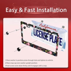 UNINDREM license-frame 12x6 inches fits standard US and Canadian plates