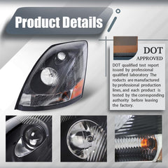 Unitedlu VNL headlights include halogen bulbs for immediate replacement