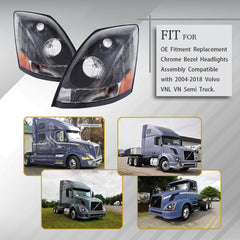 Unitedlu VNL headlight with durable ABS plastic housing