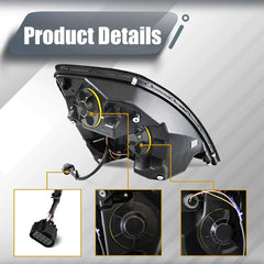 Unitedlu VNL headlight with clear lens for better nighttime visibility