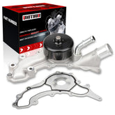 UNITHUB engine water pump left side view with durable die cast housing for reliable cooling