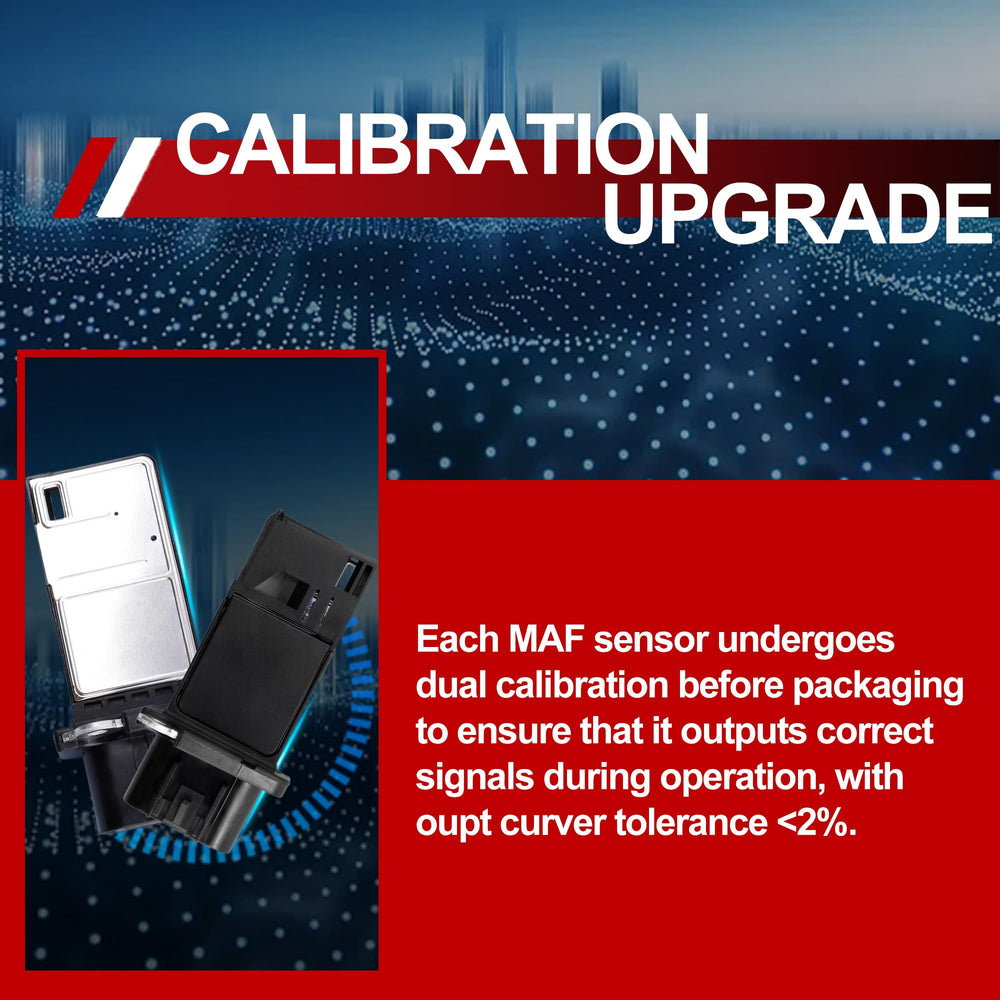 UNITHUB MAF sensor in-car fitment example for pickup and sedan.