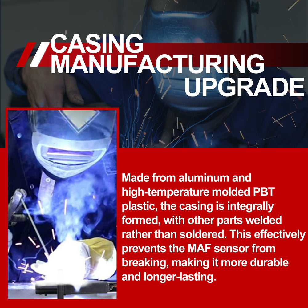 UNITHUB MAF sensor packaging displays included unit for quick replacement.