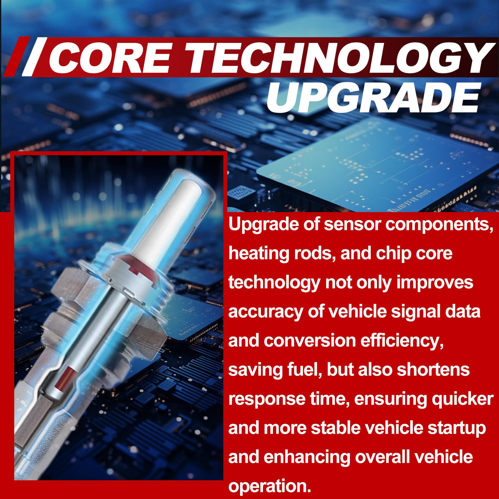 UNITHUB oxygen sensor durable construction withstands heat and cold for long life.