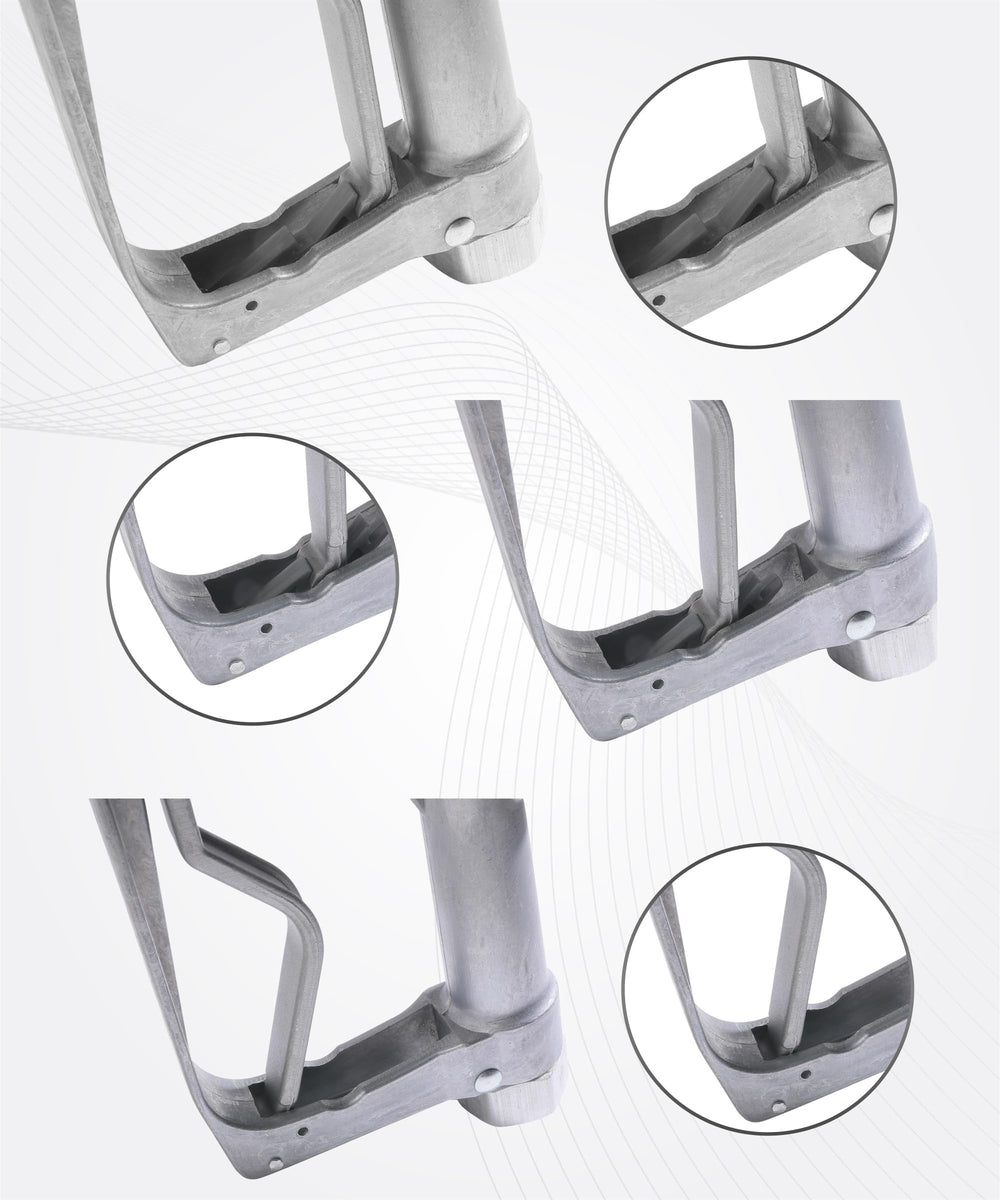 UNLRA durable aluminum construction resists rust for long-term use.