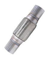 UNLRAE flex pipe stainless braided close-up showing durability and rust resistance.