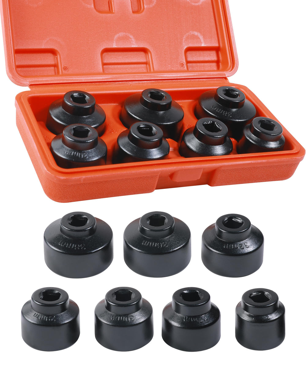 UNLRAE oil filter wrench set in 24mm sleeve, facilitates removal in tight engine compartments.