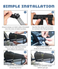 UNLRAE towing mirrors use durable ABS and glass construction