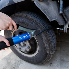 UNOYX blue powder coating provides corrosion resistance and secure grip.