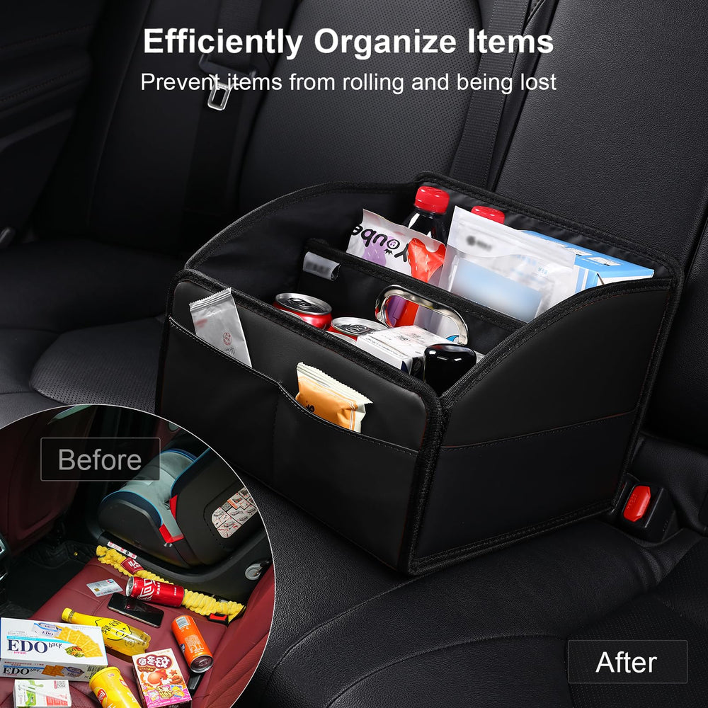 Uplien adjustable buckle strap secures the organizer to the seat