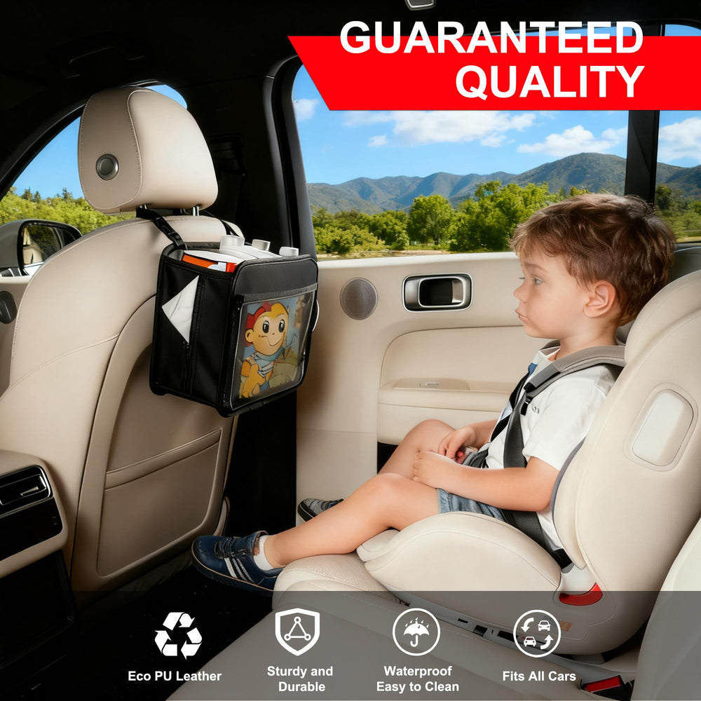 Uplien car organizer front-seat storage pockets keep essentials within reach