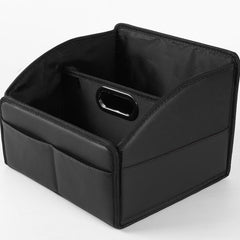 Uplien leather car caddy front seat basket keeps essentials within easy reach during drives