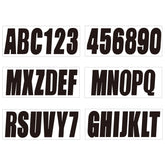 UpluMarine 3-inch hull registration decals kit for clear boat IDs