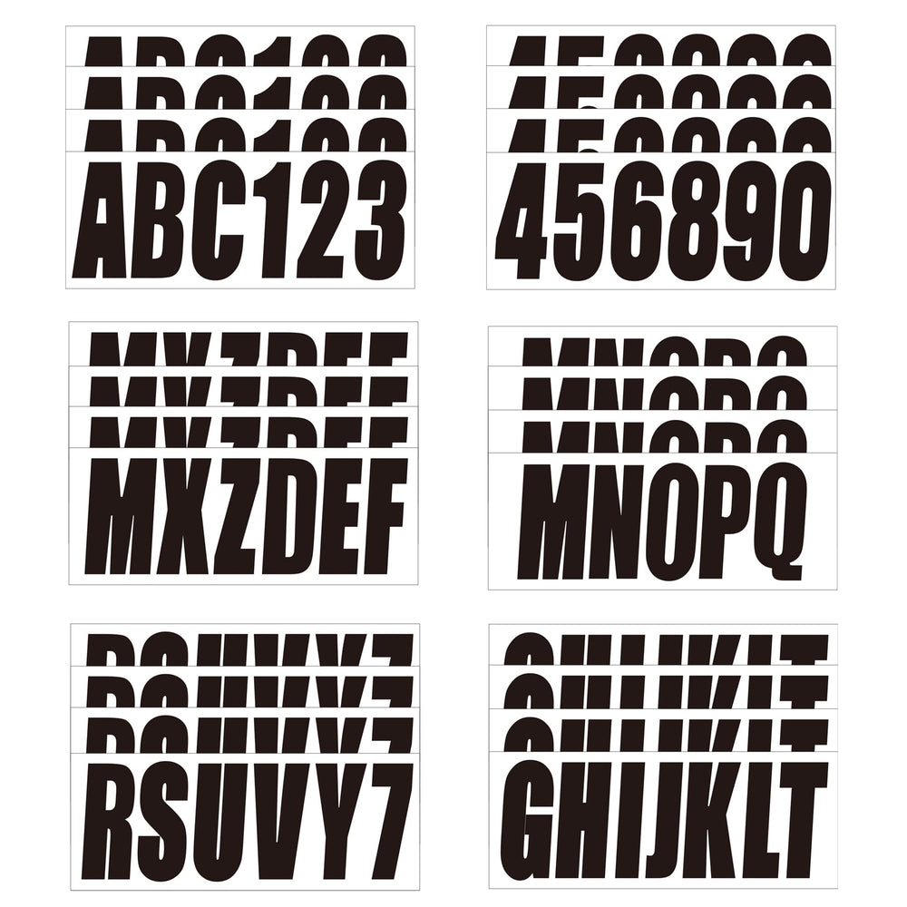 UpluMarine letters and numbers decal collection for easy vessel identification