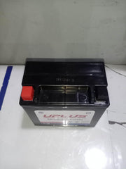UPLUS YTX14-BS side view illustrates compact 12V 12Ah capacity.