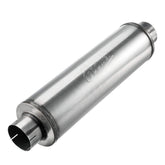 Upower diesel muffler with 4-inch inlet and outlet, showcasing balanced 30-inch length for durable flow