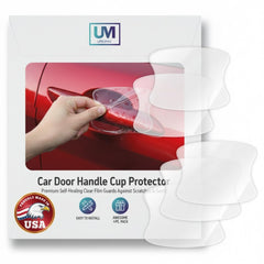 Upromax car door handle cup protector clear film on handle for scratch defense.