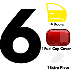 Upromax self-healing film repairs minor scratches on door handle areas
