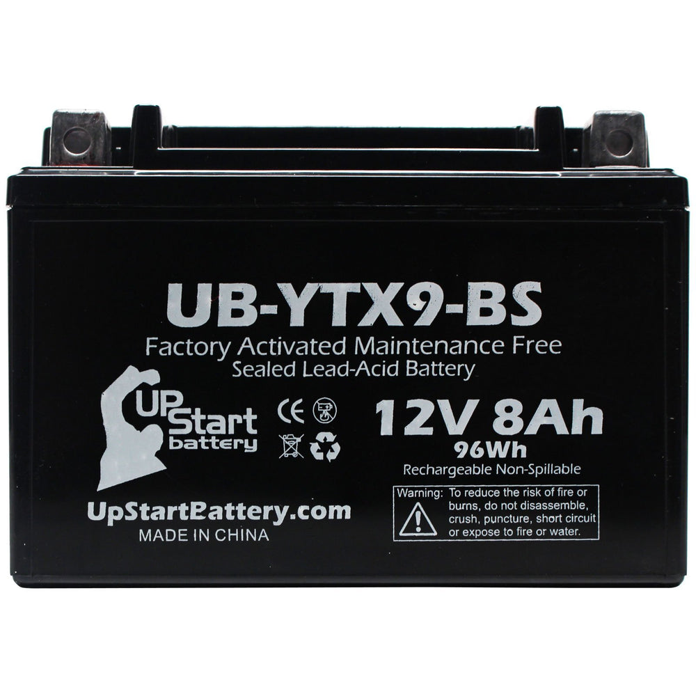UpStart Battery sealed 12V 8Ah, AGM design for leak-free power on long rides
