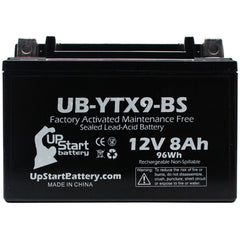 UpStart Battery sealed 12V 8Ah, AGM design for leak-free power on long rides